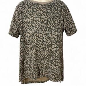 Sometime Soon brand maternity top leopard print